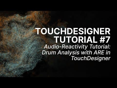 Portada de Audio Reactivity Tutorial: Drum Analysis with ARE in TouchDesigner